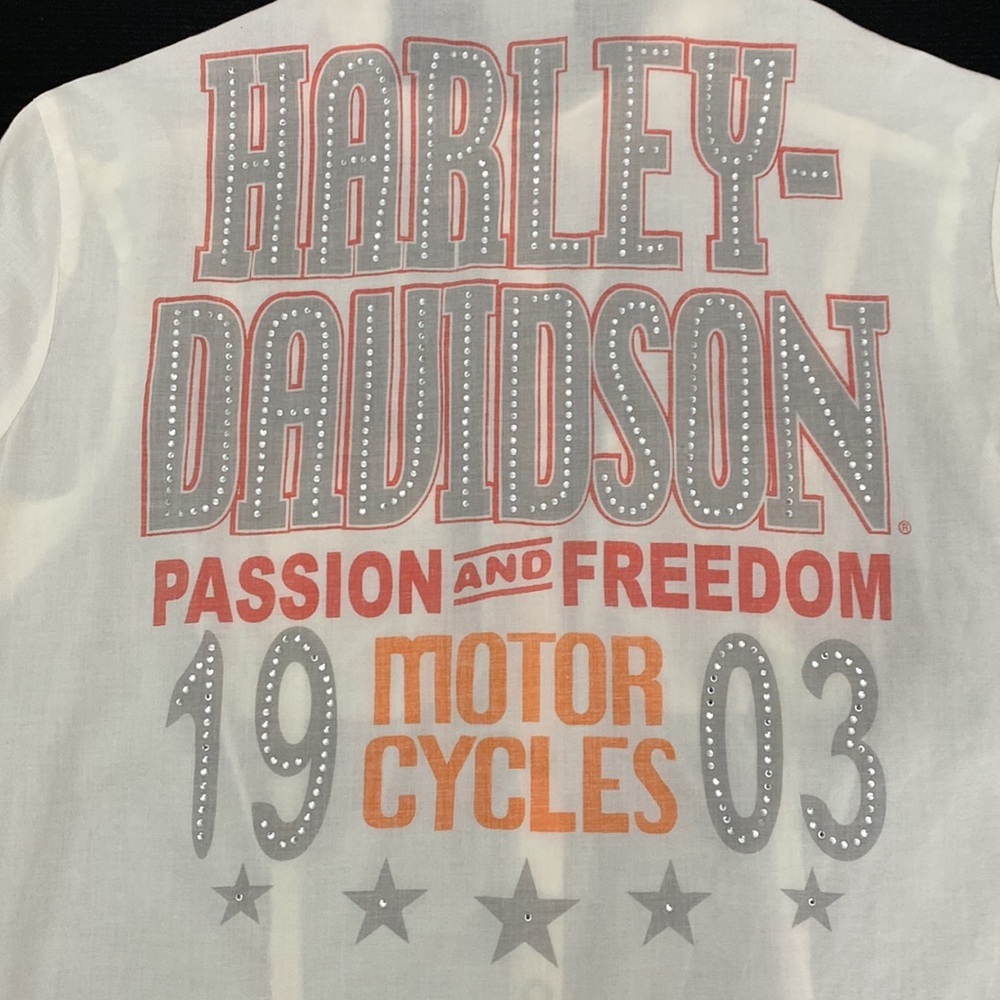 Harley-Davidson Passion and Freedom Woven Snap Closure Shirt - Small - Picture 6 of 14